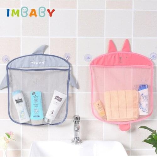 IMBABY Bathing Toy Storage Organizer Cute Mesh Bathroom Toys Hanging Storage Basket Baby Kids Bathing Toy Storage Basket