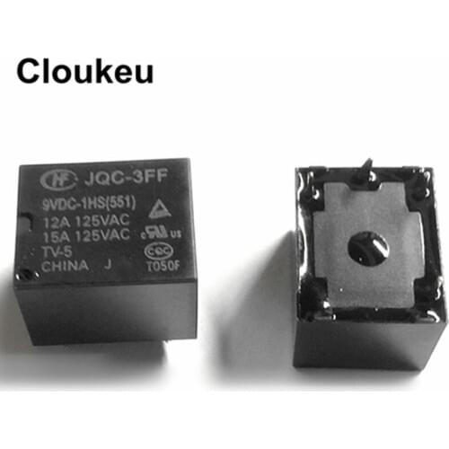 JQC-3FF-9VDC-1HS 10A Relay DIP4 HF3FF-009-1HS