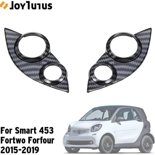 Car Steering Wheel Button Cover For Smart 453 fortwo forfour Audio Cruise Control Switch Decorative Trim Sticker