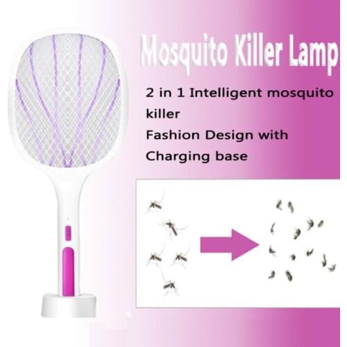 Two-in-One 6/10 LED Trap Mosquito Killer Lamp 3000V Electric Bug Zapper USB Rechargeable Summer Fly Swatter Trap Flies Insect