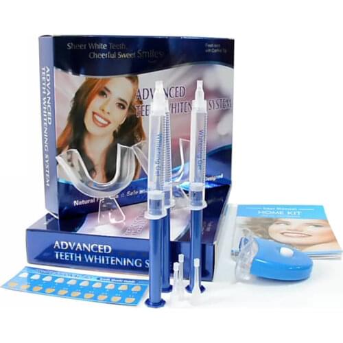 18ml Teeth Whitening Gel Dental Tray LED Cold Light Color Card Dental Teeth Whitening Kit