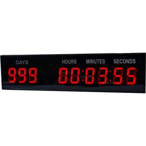 BTBSIGN Led Countdown Day Wall Clock Count Down/Up Special Event Day