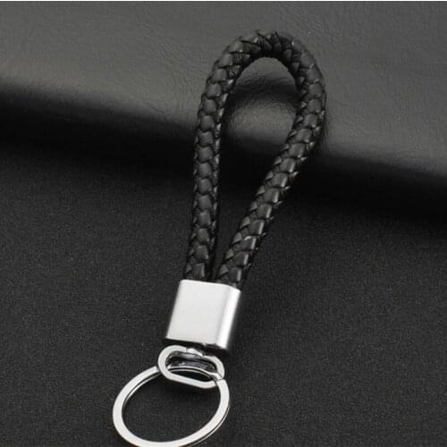 Handmade In China Cheap Personalized Leather Keyfob Key chain Keyring Car Keychains For Women Men Gift Quick Shipping