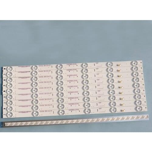New 6 lamp 6v lamp length 44CM bead universal lamp strip universal refit lens LED backlight strip 6 lamp aluminum plate