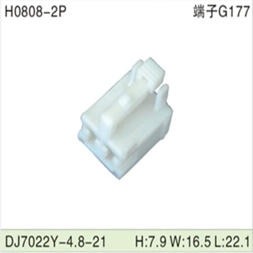 500PCS DJ7022Y-4.8-21 4.8mm 2Pin AMP Car Electrical Wire Connectors for Audi ,BMW,Honda,Toyota,NISSAN AND other models