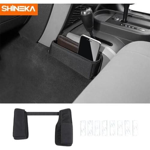 SHINEKA Stowing Tidying For Jeep Wrangler JK Car Gear Shift Storage Bag Organizer Tray For Jeep Wrangler JK 2007-2010 Accessorie