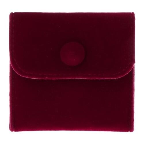 Jewelry Bag Storage Portable Soft Lint Velvet Flannel Bracelet Necklace Gift Bag AXYD