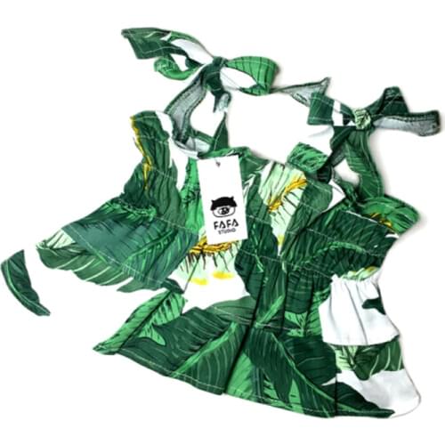 Pet Products Dogs Outfit Summer Apparel Hawaiian Style French Bulldog And Pugs Skirts