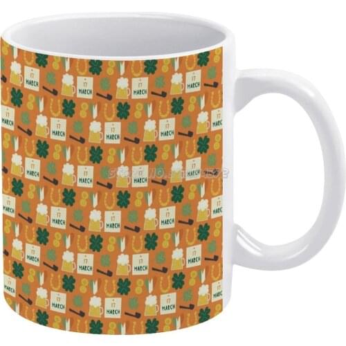 Good Day Tradition Tuxedo Costume Green Digital Pattern Coffee Mugs High Fashion Luxury Pattern Ceramic Mug Custom Cup Mugs Coff