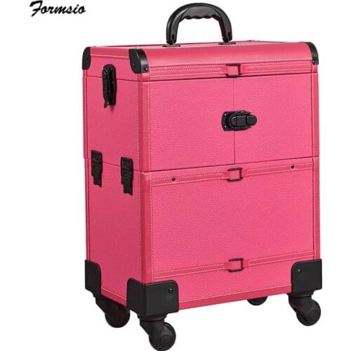 TRAVEL TALE Women Makeup Tool Box Professional Nail Case Cosmetic Bag Suitcase For Tattoo Manicurist Beautician