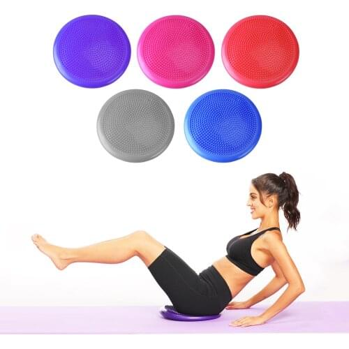 Yoga Training Balance Mat Fitness Massage Ball Yoga Stability Practice Soft Cushion Thickening Yoga Balance Ball With Inflator