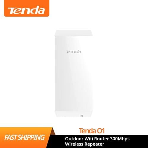 Tenda O1 Outdoor Wifi Router 300Mbps Wireless Repeater/Wifi Bridge Long Range 2.4Ghz 0.5KM Outdoor CPE AP Bridge