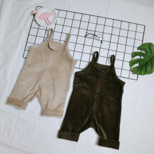Corduroy Cotton Toddler Bib Overalls Solid Color Baby Boy Girl Bibs Pants Spring Autumn Casual Infant Trousers 2019 New Arrival