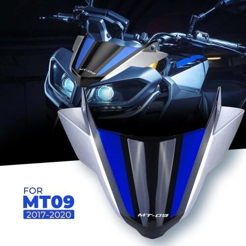 KEMIMOTO Front Windshield Windscreen Airflow Wind Deflector FOR YAMAHA MT09 FZ09 Motorcycle Accessories 2017 2018 2019 2020
