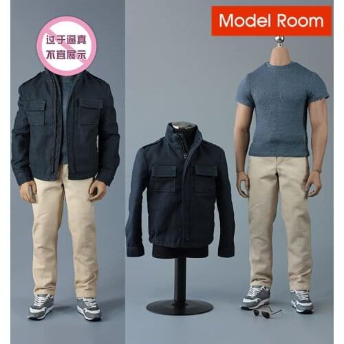 In Stock VORTOYS V1018 Male Tooling Jacket T-shirt Pants Shoes Clothes Suit Fit 12'' Man Action Figure body