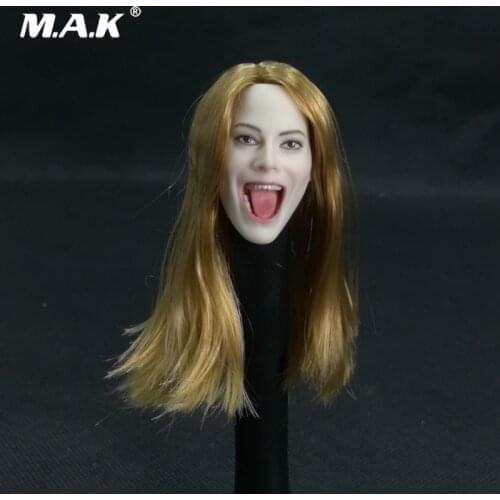 1/6 Scale Figure Accessory Female Personalized Head Carved Singing Open Mouth Model for 12'' Pale Skin Female Figure Body