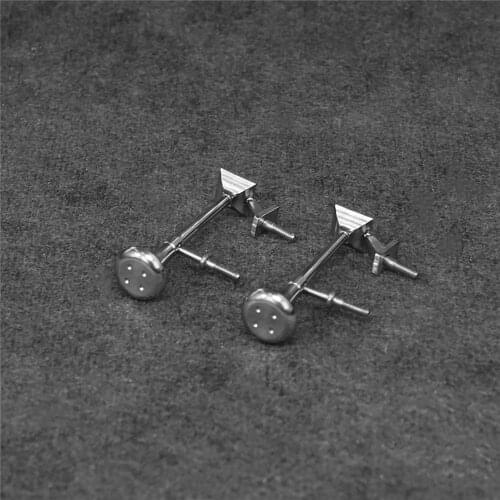 1 Pair Stainless Steel Siren Horn Whistle with Cover for 1/14 Tamiya Volvo FH16 & Tamiya Regal Trailer RC Car DIY Modified Parts