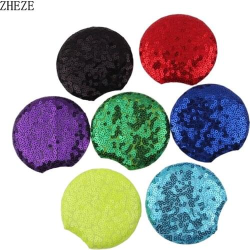 10Pairs Trendy New 3'' Sequin Mouse Ears Headwear For Children Glitter Headband Kids Birthday Party Girls DIY Hair Accessories