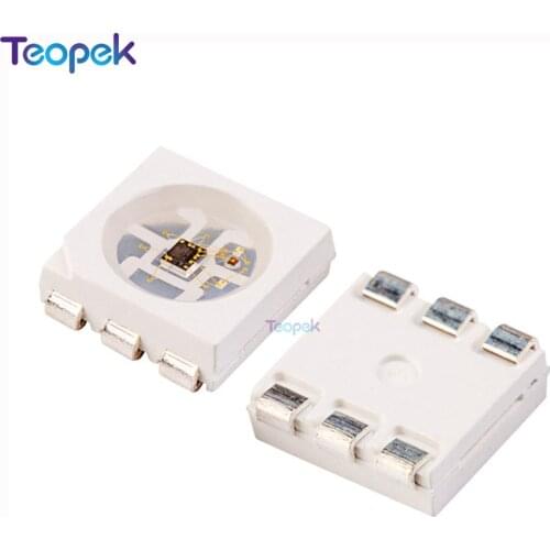 50-1000pcs HD107S LED Chip 5050 RGB Intelligent Control Integrated LED Light Source APA107S Chip 26+kHz PWM (Similar APA102)