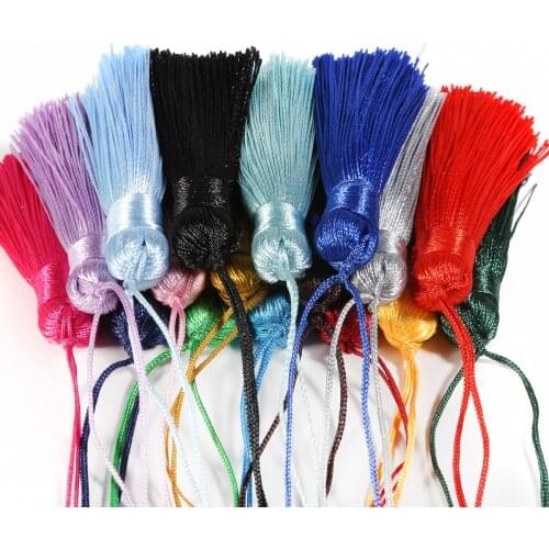 2pcs/lot Polyester Silk Tassel Fringe Trim 5.5cm Cotton Tassel For Home Wedding Decoration DIY Sewing Curtains Accessories