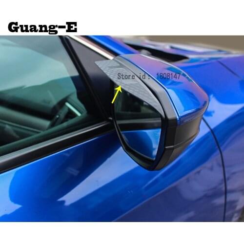 CAR Rearview Side glass Mirror trim frame Rain Shield Sun Visor Shade plastic eyebrow For Honda Civic 10th Sedan 2016 2017 2018