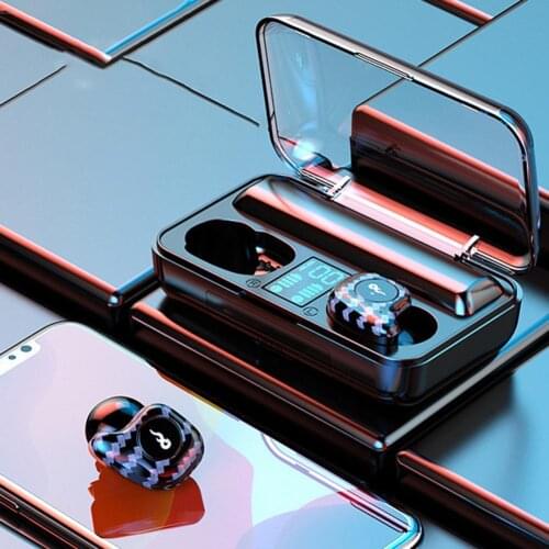 Bluelans Bluetooth 5.0 Sports Music Call Gaming Earphone Wireless Earpieces High Fidelity Noise Cancelling Waterproof