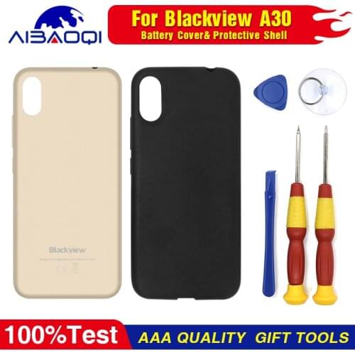 Battery Case Back Cover+Silicone Case Protective TPU Case For 5.5 inch Blackview A30 Phone Perfect Replacement Parts Free Tools