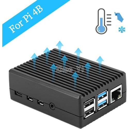 Latest Raspberry Pi 4 Aluminum Alloy Case with Cooling Column Passive Cooling Case for Raspberry Pi 4 Model B