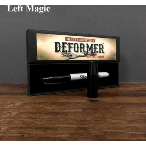 Deformer by Menny Lindenfeld (Gimmick pen and Online Instruct) Mentalism Magic Tricks Comedy Coin Bending Illusions Magic Props