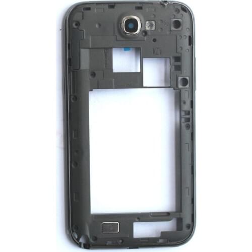 For Samsung Galaxy Note2 4G LTE GT-N7105/AT&T SGH-I317/T-Mobile T889 White/Gray/Pink Color Rear Back Housing Frame Middle Cover