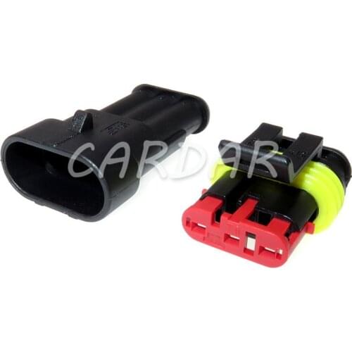 1 Set 3 Pin 282087-1 282105-1 Electrical Automotive Connector sealed Waterproof Auto Socket With Terminals Seals