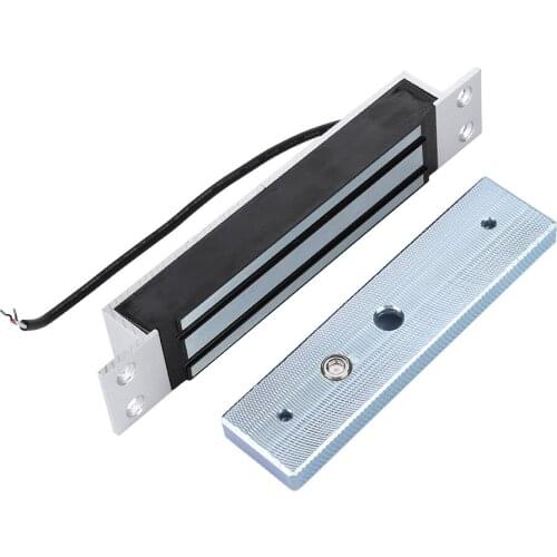 Aluminum alloy DC12V 180KG/350Lbs Electric Magnetic Lock Holding Force Electromagnet Lock Secure NC Mode