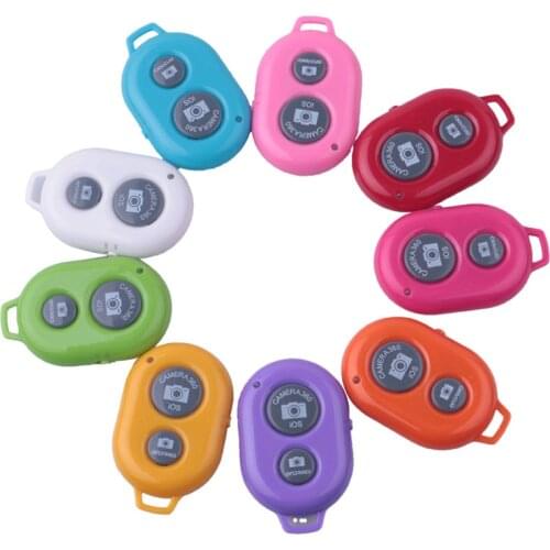 Bluetooth Wireless Colorful Remote shutter Self-timer Timer Remote Control Phone Monopod Selfie Stick Shutte for IOS Android