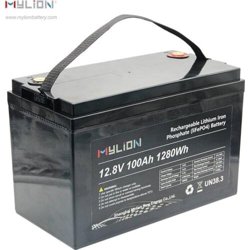 Mylion battery lifepo4 lithium ion battery backup 12v 100ah for solar