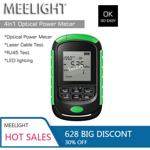 Optical Power Meter Red Light Integrated Machine Fiber Optic Pen High-precision four in one Mini Chargeable Electric VFL
