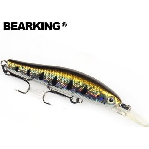 Retail 2017 Hot model: A+ fishing lures, 8colors for choose mini crank 70mm 5.8g bearking suspending dive 1m minnow hard bait