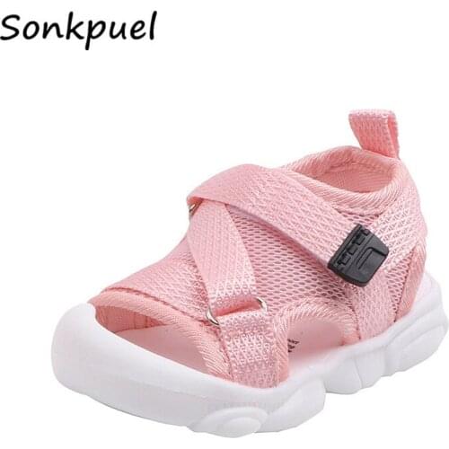 Baby Sandals Summer Infant Girls Boys Casual Toddler Shoes Non-Slip Breathable Kids Slippers Anti-collision Beach Baby Shoes