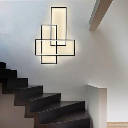 LED Dimmable Home Decoration Wall Light LED Bedroom Wall Lamp 2.4G RF Remote Control For Restaurant Stair AC220V Wall Sconce