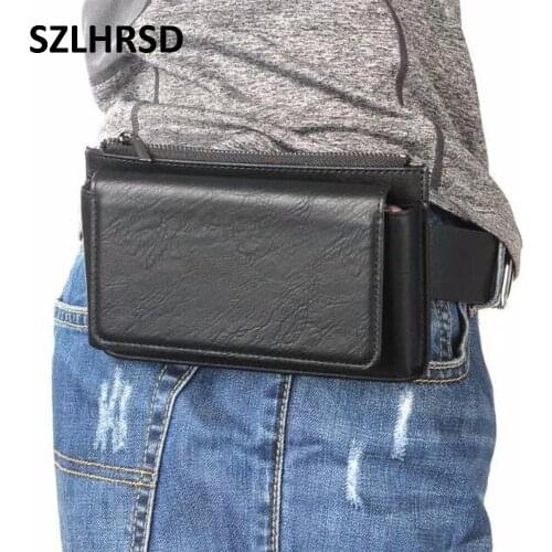 SZLHRSD Multi-functional purse belt 5.5"mobile phone Leather Case cover for ASUS ZenFone 5 ZE620KL Max M1 ZB555KL 5Z ZS620KL