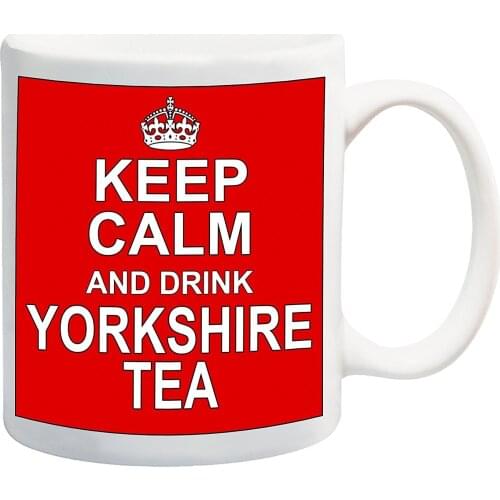 Keep Calm and Drink Yorkshire Tea Red Novelty Funny 11 Oz Ceramic Gift