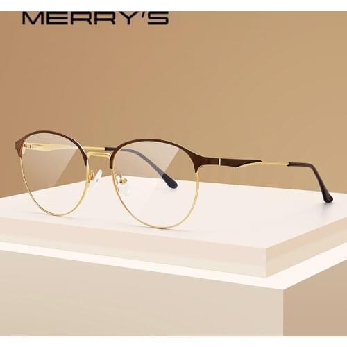 MERRYS DESIGN Womens Glasses Alloy Frame Eyewear Trending Female Lady Optics Eyeglasses Oval Glasses S2024