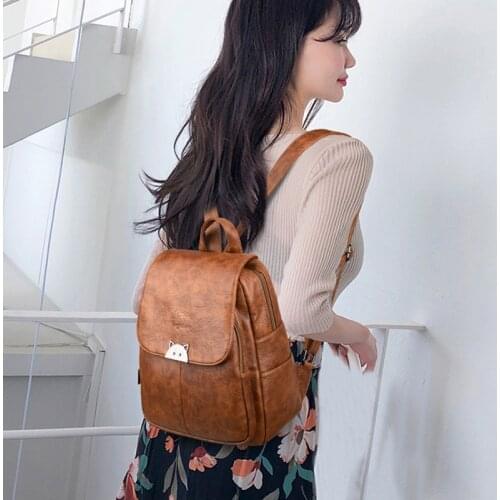 Female Backpack Preppy School Bag for Girls New Female Backpacks Cute Bagpack Casual Daypack Rucksacks for Girls