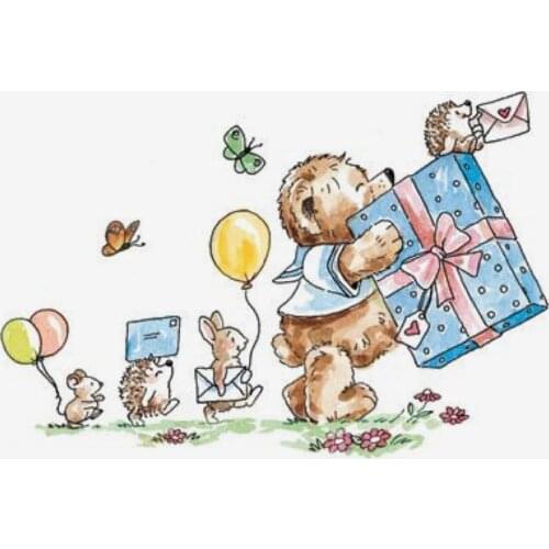 10x8 Bear, hedgehog, mouse Transparent Clear Rubber Stamp Sheet Cling Scrapbooking Photo Album PaperCard DIY Craft