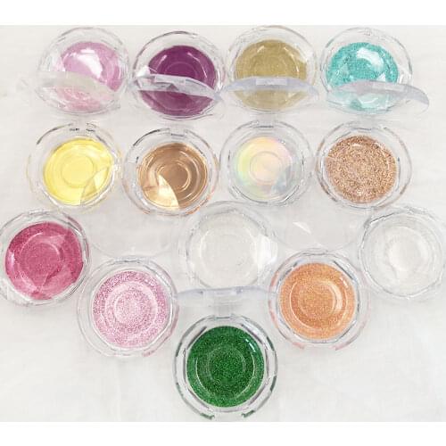 NEW 20pcs Crystal-lid Plastic Case for Lashes Clear Silver Gold Water green Pink New Popular Packaging for Eyelashes