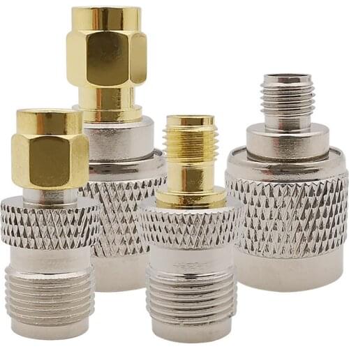 4Pcs SMA-TNC RF Adapter SMA Male / Female to TNC Male Plug / Female Jack RF Coax Coaxial Connector Straight SMA to TNC Adapter