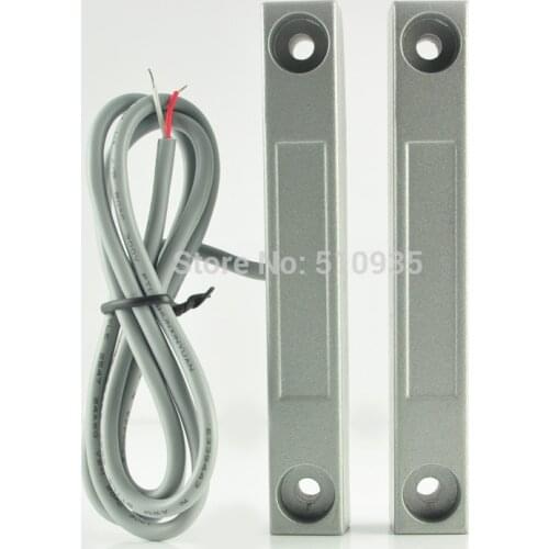 5pairs/Lot NC Normally Close Home Alarm System Surface Mounted Wired Metal Iron Gate Magnetic Contact Switch Alarm MC-58