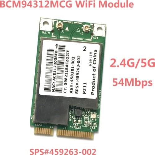 BCM4312 BCM94312MCG MINI PCI-E WIFI Wireless Card for HP dv4 dv5 dv7 CQ45 CQ40 6730b 2530 SPS 459263-002