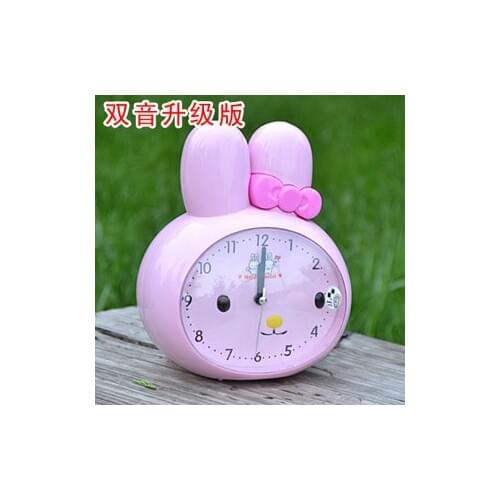 Children kids creative cute cartoon style silent mute desk table snooze function alarm clocks for gifts and crafts