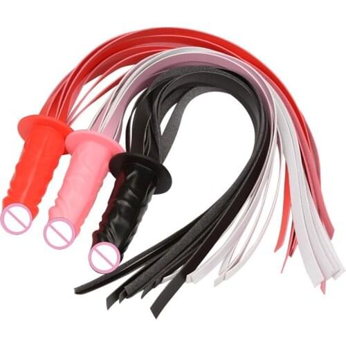 Dildo Anal Plug Sex Leather Whip Flirting Spanking Flogger Adult Babydoll Sm Games Bdsm Bondage Sex Toys For Couples