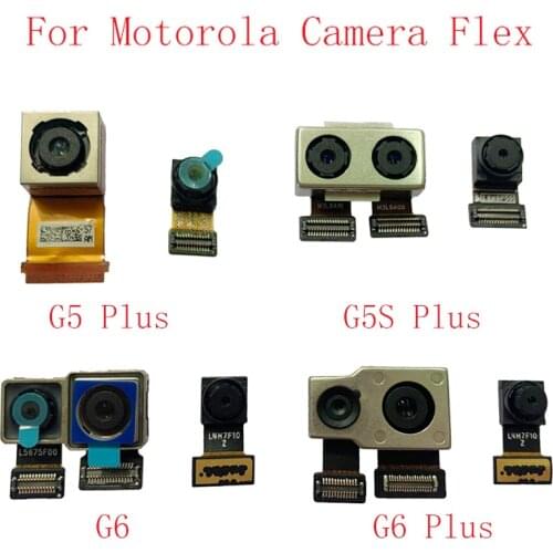 Back Rear Front Camera Flex Cable For Motorola Moto G5 Plus G5S Plus G6 G6 Plus Main Camera Module Repair Replacement Parts